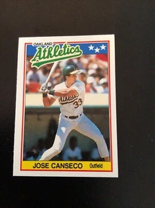 Jose Canseco #10 1988 Topps American [Regno Unito] Baseball Card Mini MINT MLB - Foto 1 di 4