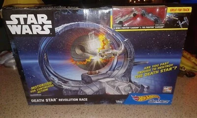 BRAND NEW SEALED Mattel Hot Wheels Star Wars Death Star Revolution Race  - Image 1 of 4