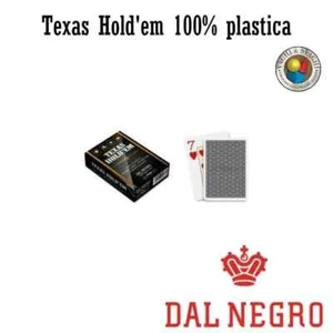 CARTE DA GIOCO DAL NEGRO TEXAS HOLD'EM NERO (DN024138) - Foto 1 di 4