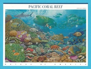 3831 EE. UU.... Arrecife de Coral del Pacífico... Hoja nunca bisagras emitida año 2004 - Imagen 1 de 2