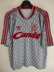 LIVERPOOL 1989-1991 away Candy camiseta shirt trikot maillot maglia 42/44 - Picture 1 of 5