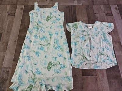 Mary McFadden Collection Vintage 2 piece Sleeveless Maxi Dress & blouse Size 10  - Image 1 of 4