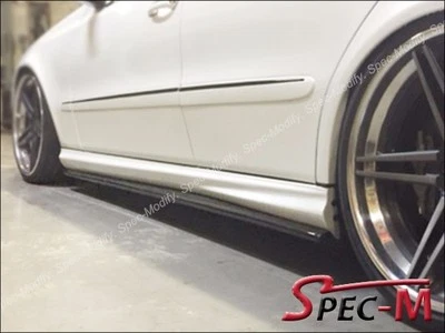 FIBRA DE CARBONO ESTILO DP FALDONES LATERALES LIP para MERCEDES W211 E55 E63 AMG 2004-2009 Foto 1 de 3