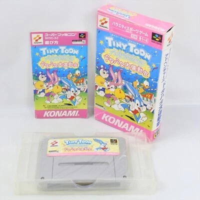 TINY TOON ADVENTURES Dotabata Undoukai Super Famicom Nintendo 9308 sf - Image 1 of 4