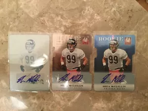 SHEA MCCLELLAN 2012 ELITE PLATE / ASPIRATIONS / STATUS AUTO LOT 1/1 /24 /49 RC - Picture 1 of 5