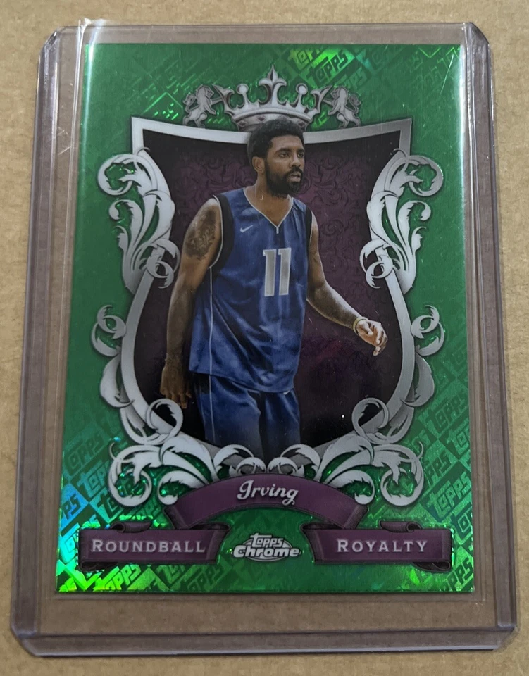 2023-24 Topps Chrome Roundball Royalty Kyrie Irving Green Parallel ￼Mavs - Image 1 of 2