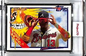 2021 TOPPS PROJECT 70 #378 RONALD ACUNA JR - KING SALADEEN AP SILVER FRAME 50/51 - Picture 1 of 2