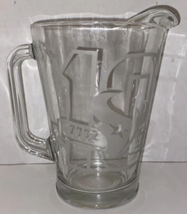 Houston Texans 10th Anniversary NFL Glass Pitcher 2002-2012 - Picture 1 of 4