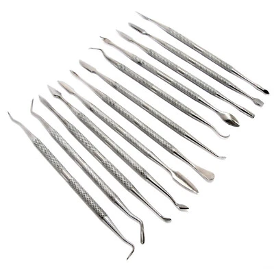 365 ONLINE 12PCE STAINLESS STEEL WAX CARVER SET CLAY SOAP CARVING ART CRAFT MODELLING TOOLS