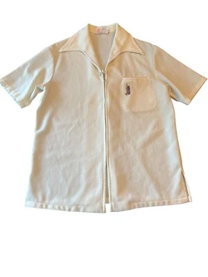 Vintage Iolani Hawaii Mens Cream Short Sleeve Shirt Embroidered Chest Pocket - Image 1 of 4
