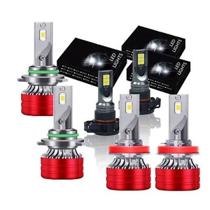 For Jeep Grand Cherokee 2011 2012 2013 6x LED Headlights Hi-Low Fog Lights Bulbs - Foto 1 di 17
