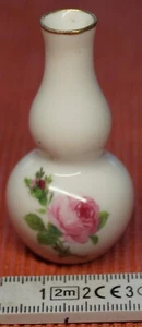 Meissen Mini-Parfumflacon alt "rosa Rose" h=6,5 d=3cm, 23g sehr fein gemalt - Bild 1 von 4
