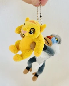 Japan Tokyo Disney Resort Lion King Rafiki Hold Baby Simba Plush Doll Keychain - Picture 1 of 3