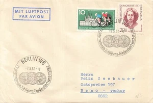 BERLIN GERMANY~Anniversary Peace Ride-1962 JUBILAUMS~CYCLING ENVELOPE - Picture 1 of 2