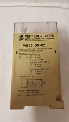 Pepperl+Fuchs WE-77-GR-02 Trip Amplifier Relay part-no 00363 and 12596 - Used - image 1 of 4