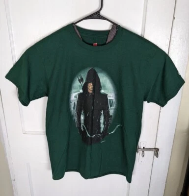 Camiseta gráfica de TV Graphitti Green Arrow 2012 para hombre con licencia M DC Comics Héroes  Foto 1 de 4