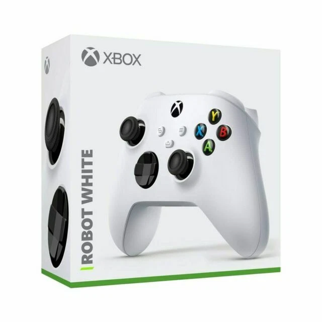 XBOX CONTROLLER ROBOT WHITE WIRELESS CONTROLLER NUOVO - Immagine 1 di 1