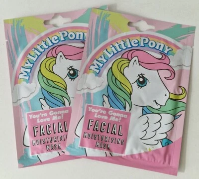 My Little Pony Kids Facial Moisturising Mask Skincare Makeup X 2 "NEW" - Image 1 of 4