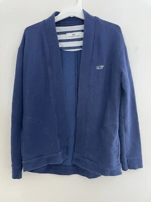 Cárdigan Vineyard Vines Niños Niñas Azul Sólido Frente Abierto Mezcla Modal Azul Marino S 7-8 Foto 1 de 4