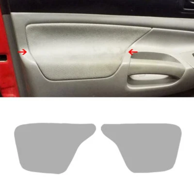 Cubierta de reemplazo de reposabrazos para panel de puerta de cuero gris 2 piezas para Toyota Tacoma 2005-2015 Foto 1 de 4