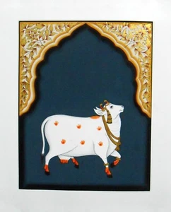 Pichwai Finest Vrindavan Cow painting hand painted wall hanging home decor art - Picture 1 of 3