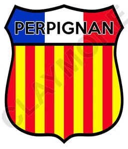 PERPIGNAN France Paris French car sticker camper van Motorcycle truck - Picture 1 of 1