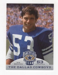 2009 UPPER DECK FOOTBALL AMERICA'S TEAM DALLAS COWBOYS BOB BREUNIG #8 - Picture 1 of 1