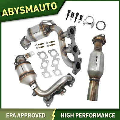 Front & Rear Catalytic Converters For 2004-2007 Toyota Highlander AWD - Image 1 of 4