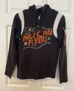 Philadelphia Flyers 2012 NHL Winter Classic Black Zip Hoodie Women’s Size Small - Picture 1 of 5