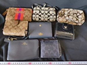 Pre-Owned Bulk sale lots of used Coach Wallets and Pouch bags 8-PCS set-h0219-1 - Picture 1 of 20