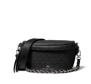 ❤️Michael Kors Slater Negro/Plateado Mediano Eslinga Pack Mensajero - Imagen 1 de 7