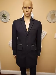 Men GUESS Wool Overcoat SIZE S NWOT - Picture 1 of 18