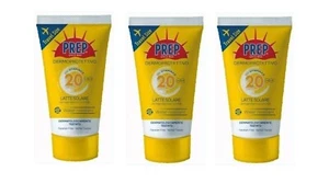 3 pezzi PREP Dermoprotettivo Latte Solare SPF 20 - 50 ml cad. - Foto 1 di 3