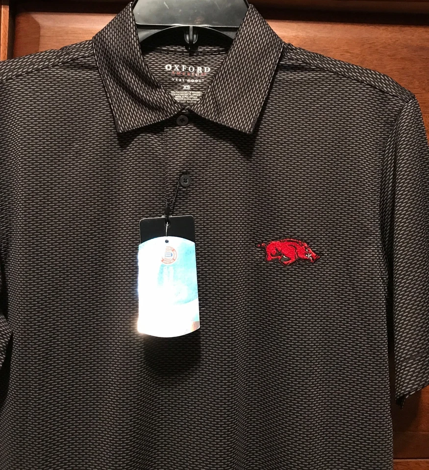 New Men's College Polo Dress Shirt Embroidered Logo Arkansas or Florida State - Image 1 of 1