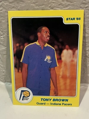 1984-85 Star Tony Brown #53 Indiana Pacers NRMT - Image 1 of 2