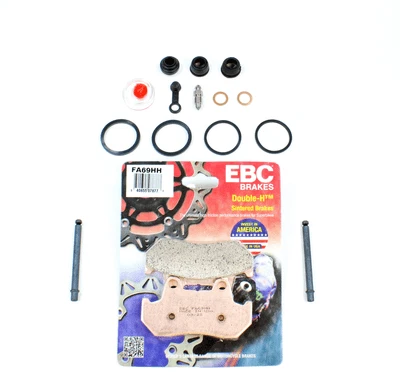 Brake Caliper Seal Kit w Pads+Pins for 1982 Honda CX 500 TCC TURBO CX500T Rear - Image 1 of 4