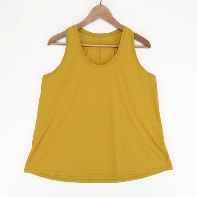 Camiseta sin mangas Lululemon Essential para mujer 10 Gold Spice espalda deportiva tren ligero Foto 1 de 4