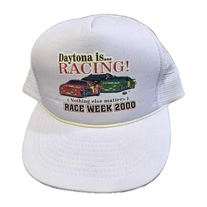 De Colección Daytona NASCAR Racing Malla Trasera Camionero Gorra Sombrero Y2K Años 2000 Ajustable - Imagen 1 de 8