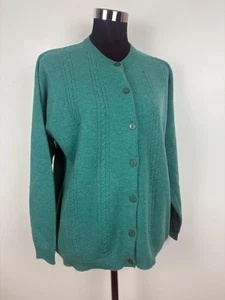 Ladies Country Collection Pure Wool Knitted Cardigan - Large Excellent Condition - Picture 1 of 9
