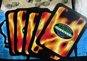 Juego de mesa Survivor pieza de repuesto: 5 tarjetas de votación borrables - Imagen 1 de 1
