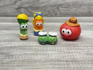 Vintage Big Idea 2002 VeggieTales Bob, Junior, Peas Big Idea 4 Figures Tomato - Picture 1 of 3