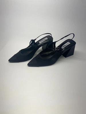 Zapatos de salón Steve Madden Suelyn Slingback para mujer en negro talla 9 M Foto 1 de 4