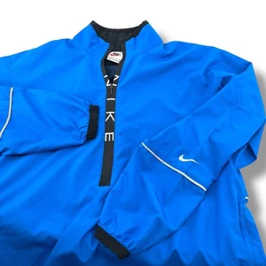 Vintage Nike Men Blue 1/2 Zip Pullover Windbreaker Vented Jacket Athletic Size S - Bild 1 von 13