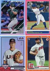 Lot of (4) ALL NUMBERED assorted Insert/Parallel Baseball cards - Bild 1 von 2