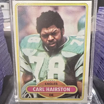 1980 Topps Football: Carl Hairston #92 Philadelphia Eagles - Image 1 of 4
