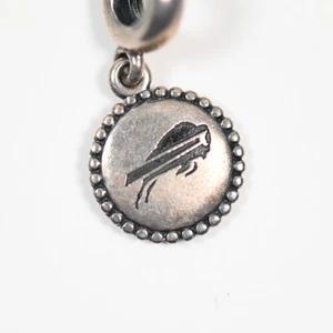 PANDORA 925 Sterling Silver NFL BUFFALO BILLS Dangle Charm (Rare) - Picture 1 of 2