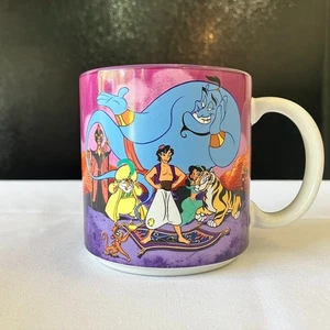 Taza Aladdin Vintage Disney Años 90 Taza Coleccionable Tienda Disney Hecha en Japón NUEVA - Imagen 1 de 6