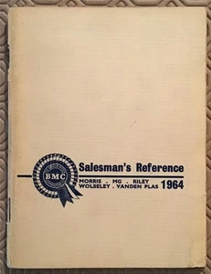 BMC SALESMANS REFERENCE Guide 1964 #AKD1003E MORRIS Wolseley MG Princess RILEY - Picture 1 of 11