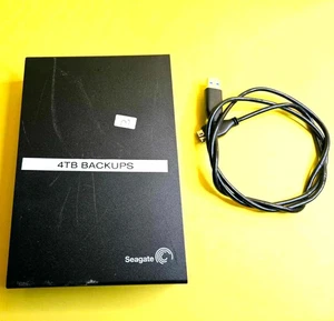 SEAGATE SRD00F2 EXPANSION EXTERNAL HDD DESKTOP HARD DRIVE 1D7AP4-500 4TB USB 🔥 - Picture 1 of 6