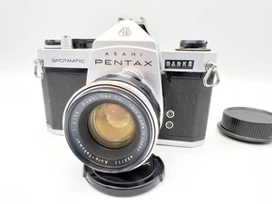 Pentax Spotmatic SP Shutter & LM Working Film Camera & Takumar 55mm F/2 Lens Set - Picture 1 of 22
